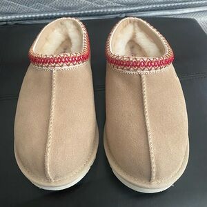 UGG Tasman Slippers with Red Trim